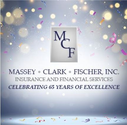 Massey, Clark, Fisher 65th Anniversary Logo.